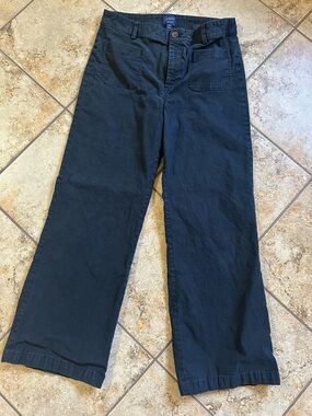 J. Crew Black Lizzie Pants with Button Waist 29P